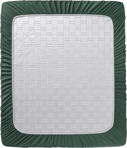 Clara Clark Queen Sheets - Hotel Luxury 6 Piece Bed Sheets for Queen Size Bed - Soft Bedding Sheets & Pillowcases, Fits Mattress up to 16 inch deep. Queen, Forest Green