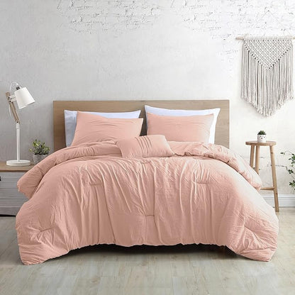 Modern Threads - Comforter Set - Down Alternative Brushed Microfiber - Elegant All Season Bedspread Set - Includes Comforter, Shams, & Decorative Pillow - Luxurious Bedding - Peony Silver, King