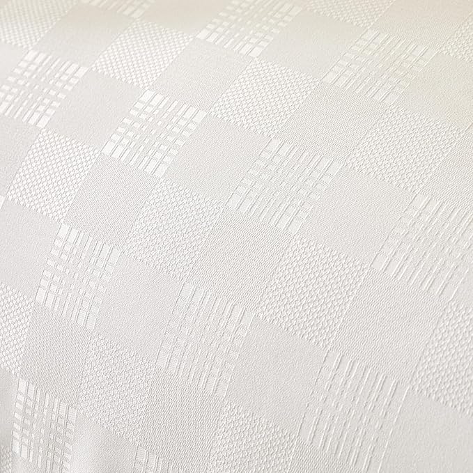 King Comforter Set - White Waffle Checkered Bedding, All-Season Lightweight Breathable Textured Thermal-Regulating Design, Pillowcases Combo for Year-Round Comfort