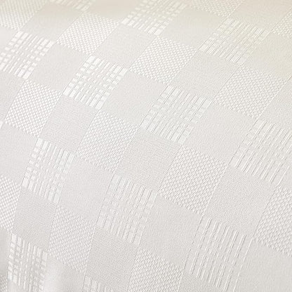 King Comforter Set - White Waffle Checkered Bedding, All-Season Lightweight Breathable Textured Thermal-Regulating Design, Pillowcases Combo for Year-Round Comfort