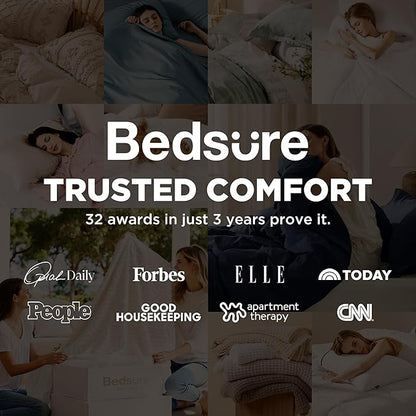 Bedsure Boho Duvet Cover Queen Size, Soft & Comfortable Elegant Design Boho Bedding for Decoration, Machine Washable Comforter Cover for All Seasons,Includes 1 Duvet Cover & 2 Pillow Shams,Khaki