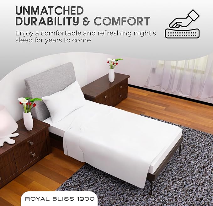 Twin Sheets Set -3 Pcs Set- 16 inch Deep Pockets - Cooling Twin Bed Sheets - Soft Twin Size Sheets - Comfortable Twin Sheet Set for Bedding - Durable Bed Sheets Twin Size (White)