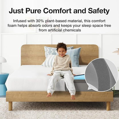 Novilla King Size Mattress in a Box, 8 Inch King Gel Memory Foam Mattress with Comfort Foam for Cooling Night Sleep, Comfort Support and Pressure Relief, CertiPUR-US Certified