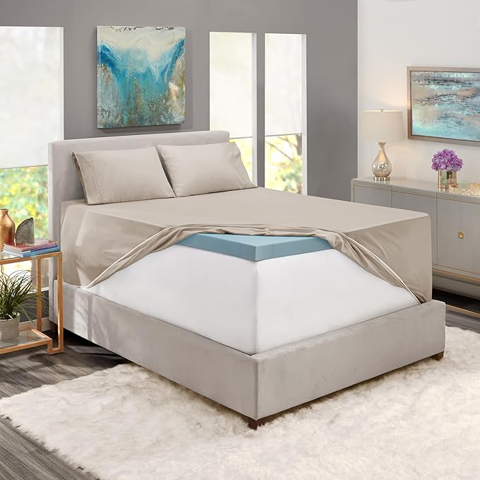 Nestl Twin Size Sheet Set, 4 Piece Extra Deep Pocket (18-24 inches), Microfiber, Hotel Luxury, Soft, Breathable, Wrinkle-Free, Easy to Care, Linen
