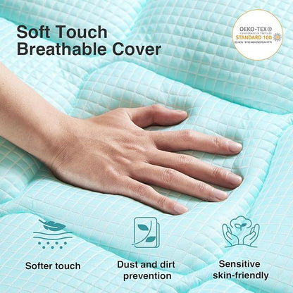 Novilla Cooling Mattress Topper California King Size,Mattress Pad with Deep Pocket for 8-21" Mattress,Soft Mattress Cover for Back Pain Relief,3D+7D Down Alternative Bed Topper for Hot Sleepers