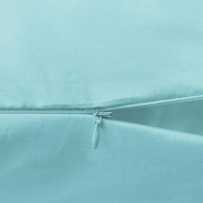 Elegant Comfort Luxury Ultra-Soft 1-Piece Body Pillowcase - 1500 Premium Hotel Quality Microfiber Double Brushed - Wrinkle Resistant, Body Pillowcase Size, Aqua Blue