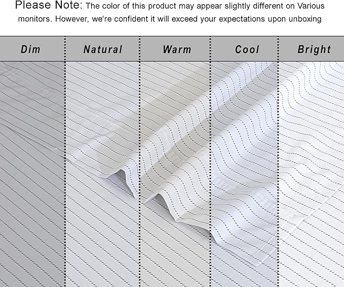 RUVANTI 100% Organic Cotton Sheets Full Size, Percale Weave, GOTS Certified, 4-Piece Set, Deep Pocket 15", Crisp & Breathable, Soft Durable Bedding, Sábanas Algodón Orgánico – Construction Line