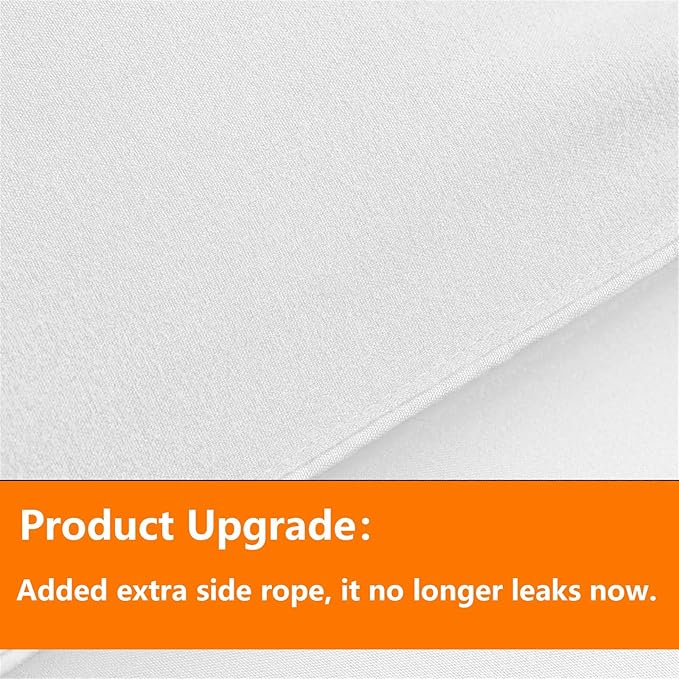 TAIMIT White Queen Size Comforter Set - 7 Pieces, Bed in a Bag Bedding Sets with All Season Soft Quilted Warm Fluffy Reversible Comforter,Flat Sheet,Fitted Sheet,2 Pillow Shams,2 Pillowcases