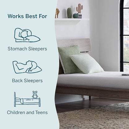 Lucid 6 Inch Memory Foam Mattress – Low Profile – Medium Firm Feel - Infused with Bamboo Charcoal and Gel - Bed in a Box - Temperature Regulating - Breathable - Twin XL Size