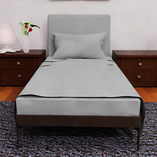 Twin XL Sheet Sets - 3 Pcs Set - Fade Resistant Double Brushed MicrofiberTwin XL Sheet Set, Deep Pocket XL Twin Sheets, Cooling Twin XL Sheets, XL Twin Bed Sheets (Silver)