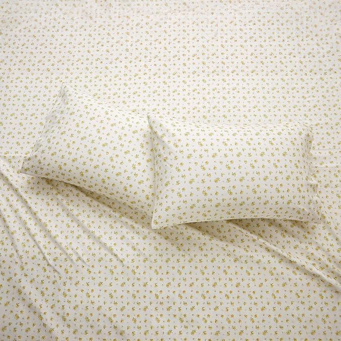 Modern Threads Silky Soft Microfiber and Wrinkle Free Sheets - Luxurious Microfiber Bed Sheets Includes Flat Sheet, Fitted Sheet with Deep Pockets, & Pillowcases Sweet Rose Gold, California King