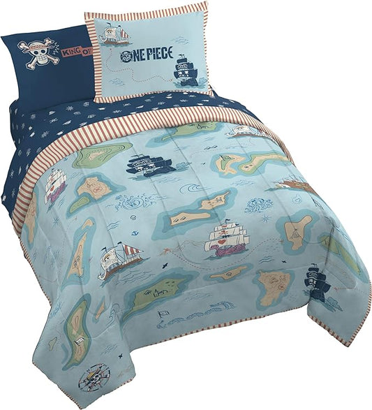 Jay Franco Kids Comforter Set Includes Sheets and Pillow Covers - Soft and Cozy Bed Set for Stylish Room Decor, Official Licensed Bedding, Multi - One Piece, 7 Piece Queen