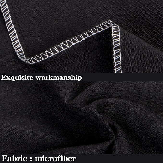 NTBAY King Pillowcase Set - 2 Pack Brushed Microfiber 20x36 Pillowcases - Soft, Wrinkle-Free, Fade-Resistant, Stain-Resistant, Black Pillowcases with Envelope Closure - 20x36 Inches, Black