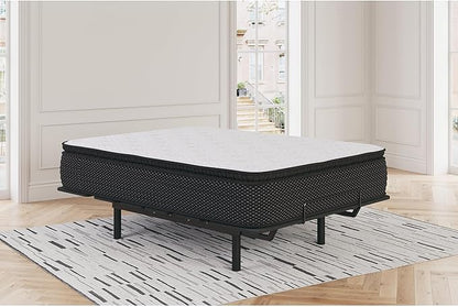 Signature Design by Ashley Limited Edition Pillow Top 13 " Pillow Top Hybrid Mattress with Gel Memory Foam, Edge Support for Cool Sleep and Pressure Relief, Twin, Fiberglass Free, Mattress In A Box