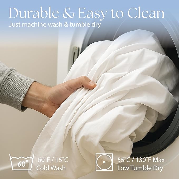 Snuze Soft Terry Mattress Protector – King Size, Waterproof Cover – Soft, Breathable, Machine Washable, Fits Up to 20” Deep Mattress