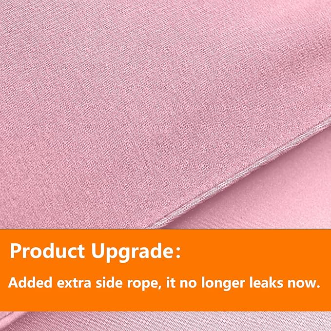 TAIMIT Pink Queen Size Comforter Set - 7 Pieces, Bed in a Bag Bedding Sets with All Season Soft Quilted Warm Fluffy Reversible Comforter,Flat Sheet,Fitted Sheet,2 Pillow Shams,2 Pillowcases