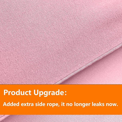TAIMIT Pink Queen Size Comforter Set - 7 Pieces, Bed in a Bag Bedding Sets with All Season Soft Quilted Warm Fluffy Reversible Comforter,Flat Sheet,Fitted Sheet,2 Pillow Shams,2 Pillowcases
