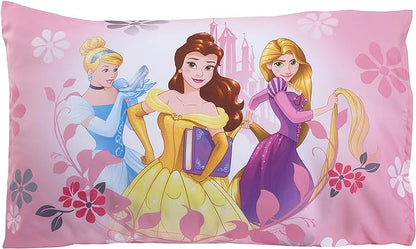 Disney Pretty Princess Toddler Bed, 4 Piece Set, Pink