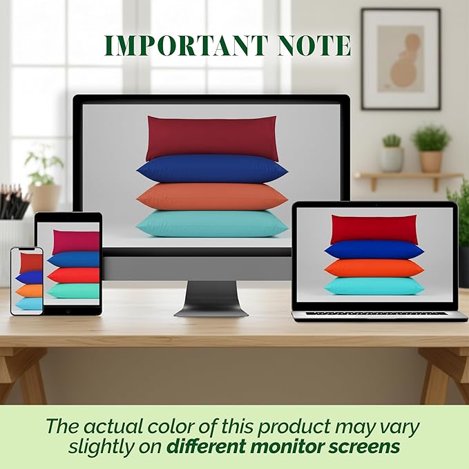 Elegant Comfort Luxury Ultra-Soft 1-Piece Pillowcase Set - 1500 Premium Hotel Quality Microfiber Double Brushed - Wrinkle Resistant, Body Pillowcase Size, Paradise Teal