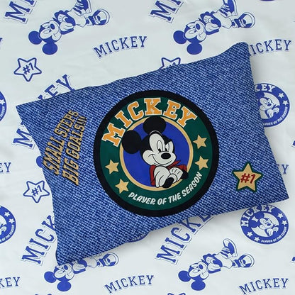 Northwest Disney Mickey Mouse Twin Comforter Set, Reversible Design Ultra Soft Fade Resistant Microfiber Kids Bedding Set, Officially Licensed