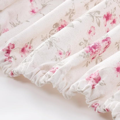 Modern Threads Printed 4-Piece Extra Soft Bedding Sheets & Pillowcase Set, Deep Pocket up to 16 inch Mattress Kashmir Rose Cal King