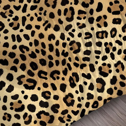 Cheetah Print Bedding Set Full/Queen Leopard Print Comforter for Women Girls Boys Bedroom Animals Quilt Bed Set 1 Comforter 2 Pillowcases