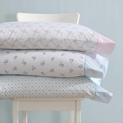 Laura Ashley - Sheet Set, Breathable Percale Cotton Bedding, 200 Thread Count, Deep Pocket, Chic Home Decor (Lynda Pink, King)