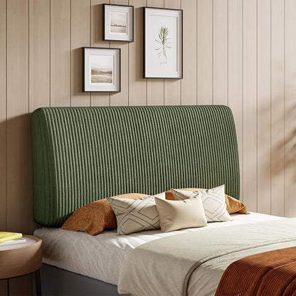 4.7" Upholstered Headboard for Full Size Bed, Height Adjustable and Ergonomic Headboard, Easy Assemble, Sturdy and Durable,Olive Green