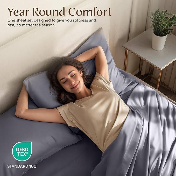 Utopia Bedding Twin Sheet Set – 3 Piece Bed Sheets for Twin Size Bed, Soft and Breathable Microfiber, Includes 1 Fitted Sheet, 1 Flat Sheet and 1 Pillowcase (Grey)