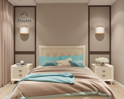 iMaylex Soft 100% Egyptian Cotton Zipper Closure Pillowcases, Cozy and Lightweight Pillow Case, Set of 2, Cyan, Queen, 20" x 30"