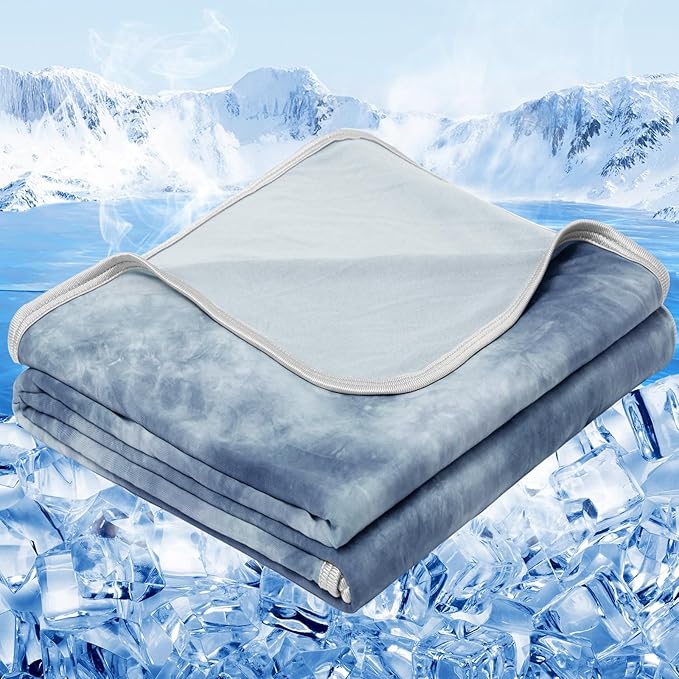 inhand Cooling Blanket King Size (90"x108"), Cooling Blankets for Hot Sleepers, Absorbs Heat to Keep Adults Cool for Summer Nights Sweats, Thin Cold Lightweight Blanket for Couch Bed, All Season Use