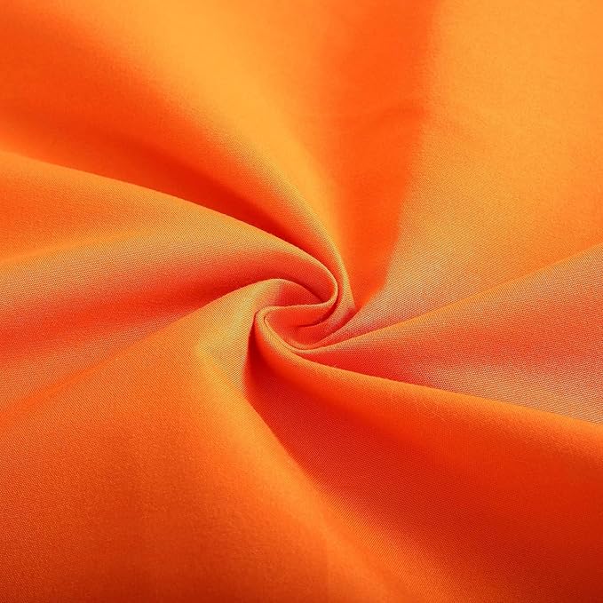 Evolive Ultra Soft Brushed Microfiber Standard Size 20"x30" Pillowcases Pair Set of 2 with Envelope Closure (20"x30" Standard, Orange)