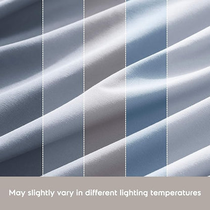 Nestl Full Sheet Set - Luxury 1800 Ultra-Soft Microfiber Full Bed Sheets - Double Brushed - Deep Pockets - Easy Fit - 4 Piece Set - Bedding Sheets & Pillowcases (Full, Ice Blue)