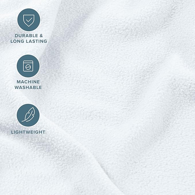 Bare Home Super Soft Fleece Sheet Set - Twin Size - Extra Plush Polar Fleece, No-Pilling Bed Sheets - All Season Cozy Warmth (Twin, White)