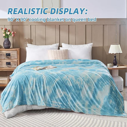 inhand Cooling Blanket King Size (90"x108"), Cooling Blankets for Hot Sleepers, Absorbs Heat to Keep Adults Cool for Summer Nights Sweats, Thin Cold Lightweight Blanket for Couch Bed, All Season Use