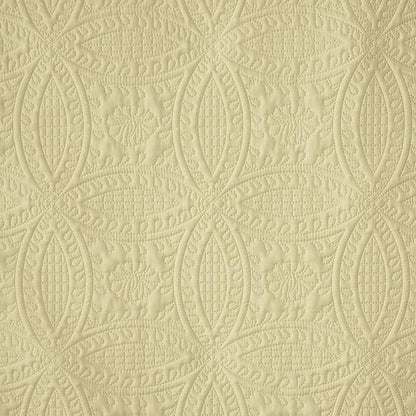 Chezmoi Collection Austin Queen Oversized Bedspread Set, 3-Piece Pinsonic Quilted Lightweight Microfiber Bedspread Coverlet, Pastel Yellow | Oversized, Lightweight, Fade Resistant