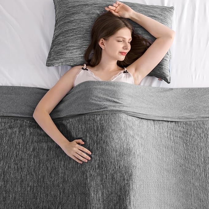 Elegear Revolutionary Cooling Blanket King, Absorbs Heat to Keep Body Cool for Night Sweats, Arc-Chill3.0 Cool Fiber Q-Max>0.5 for Hot Sleepers, Lightweight Summer Cold Blankets for Sleeping108 x 90"