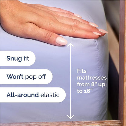 Full Size 4 Piece Sheet Set - Comfy Breathable & Cooling Bed Sheets Set - Hotel Luxury Bedding for Women, Men, Kids, Teens, Boys & Girls - Deep Pockets, Ultra-Soft, Wrinkle Free - Oeko-Tex - Lavender