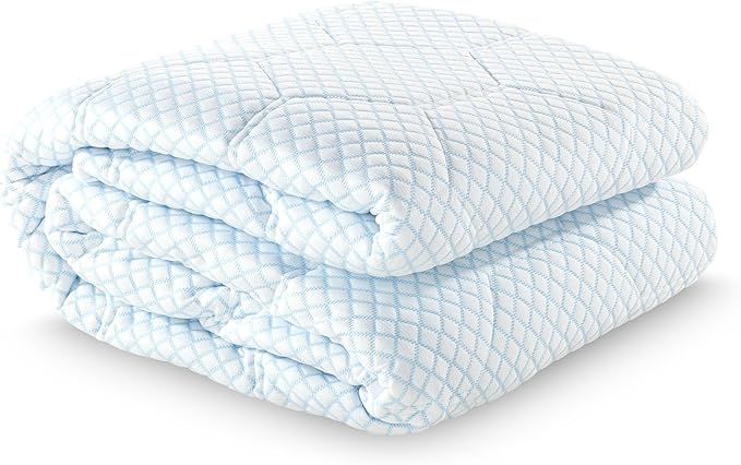 Vibe Cooling Quilted Memory Foam Mattress Pad, Full