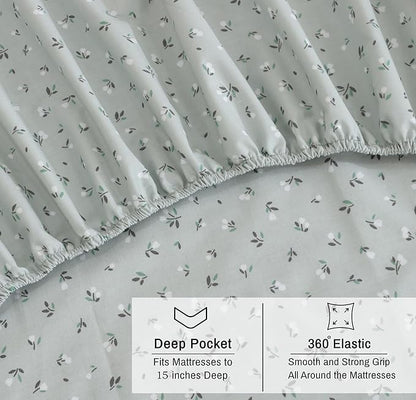 RUVANTI 100% Organic Cotton Sheets Full Size, Percale Weave, GOTS Certified, 4-Piece Set, Deep Pocket 15", Crisp & Breathable, Soft Durable Bedding, Sábanas Algodón Orgánico – Bud Club