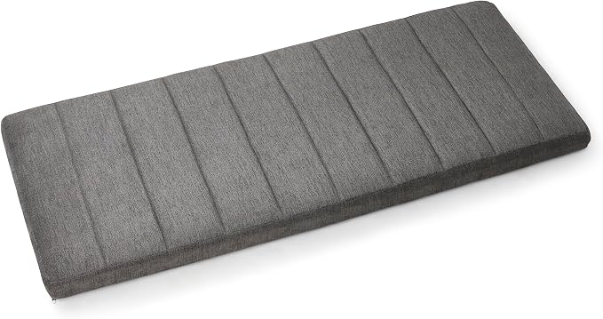 Hearth & Harbor Wall Mounted King Headboard Only, Bed Headboard King Size | Easy Assemble, Floating Peel and Stick, Upholstered, Channel Stitched, 3D Wall Panels, 5 Strips of 3M Tape Included, Grey