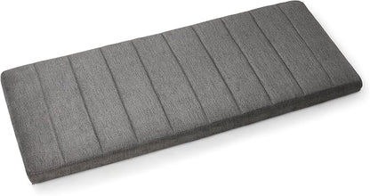 Hearth & Harbor Wall Mounted King Headboard Only, Bed Headboard King Size | Easy Assemble, Floating Peel and Stick, Upholstered, Channel Stitched, 3D Wall Panels, 5 Strips of 3M Tape Included, Grey