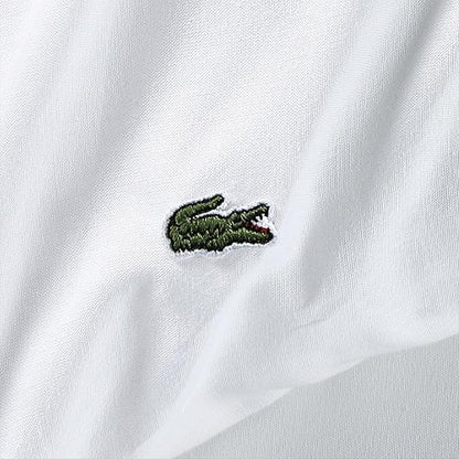 Lacoste 100% Cotton Percale 4-Piece Sheet Set – Cool, Crisp, Matte, and Durable, Oeko-Tex Certified – Solid, White, California King
