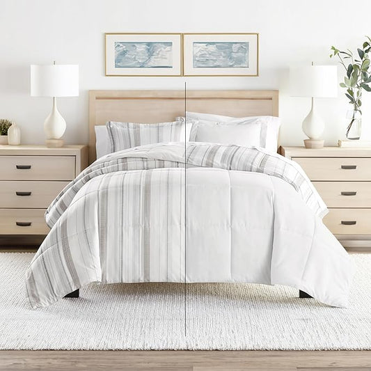 Linen Market Reversible Twin Size Comforter Set (2 Piece) - Bring Luxury Home with Our Soft and Lightweight Down Alternative Comforter Twin Set - This Includes Your Twin Comforter and 1 Pillow Sham