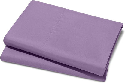 Bare Home Microfiber Pillow Cases - King 20x36 - Cooling Pillowcases - Double Brushed - Easy Care - Envelope Closure (King Pillowcase Set of 2, Lavender)
