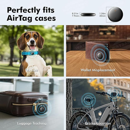 Bluetooth Tracker 4-Pack Smart Tag for Android & Samsung | 3-Year Battery Life, IP66 Waterproof,100db, Item Finder for Keys, Wallet, Luggage. Works with Google Find Hub.