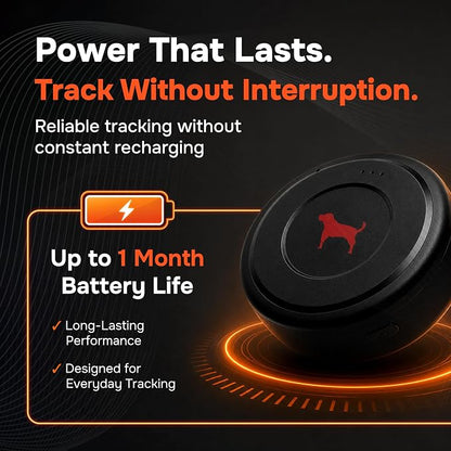 GPS Tracker for Vehicles, No Monthly Fee, No Subscription | Up to 1-Month Battery, Real-Time Location, Speeding Monitoring, Route History, Geofence