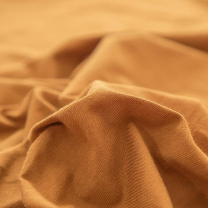 PURE ERA Jersey Knit Pillowcases 100% T-Shirt Cotton Super Soft Comfy Breathable, Set of 2, Standard 20" x 26", Solid Burnt Orange