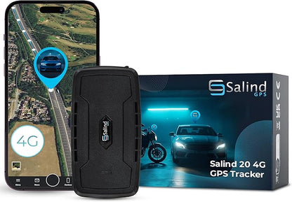 SALIND 4G GPS Tracker for Vehicles, Heavy-Duty Tracking Device for Cars | Up to 180 Days Battery - Real-Time Tracking - Anti-Theft GPS Device with Strong Magnet - Geofence - Subscription Required
