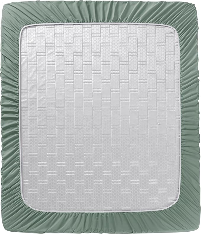Clara Clark Twin XL Sheets - Hotel Luxury 5 Piece Bed Sheets for Twin XL Size Bed - Soft Bedding Sheets & Pillowcases, Fits Mattress up to 16 inch deep. Twin XL, New Sage Green